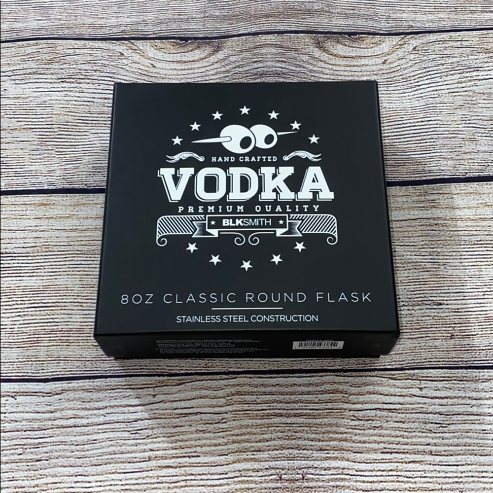 BLKSMITH 8oz Classic Round Flask